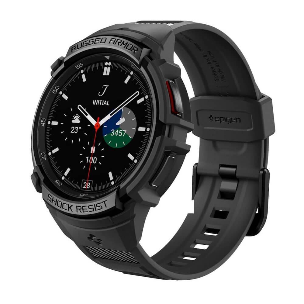 Удароустойчив TPU кейс за Samsung Galaxy Watch 6 Classic 43мм - Spigen Rugged Armor Pro Case (черен) | JAR Computers Удароустойчив TPU кейс за Samsung Galaxy Watch 6 Classic 43мм - Spigen Rugged Armor Pro Case (черен)