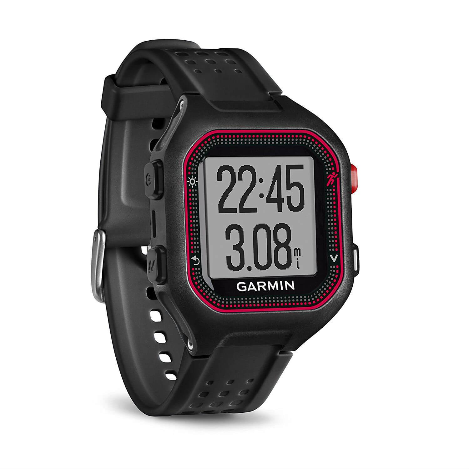 Умен часовник за бягане с GPS и смарт известия - Garmin Forerunner 25 (черен-червен) | JAR Computers Умен часовник за бягане с GPS и смарт известия - Garmin Forerunner 25 (черен-червен)