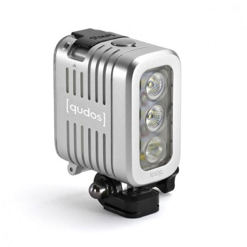 Видео светлина за GoPro Hero 2, 3, 3+ и екшън камери с GoPro закрепване - Knog Qudos Action Light (сив) | JAR Computers Видео светлина за GoPro Hero 2, 3, 3+ и екшън камери с GoPro закрепване - Knog Qudos Action Light (сив)
