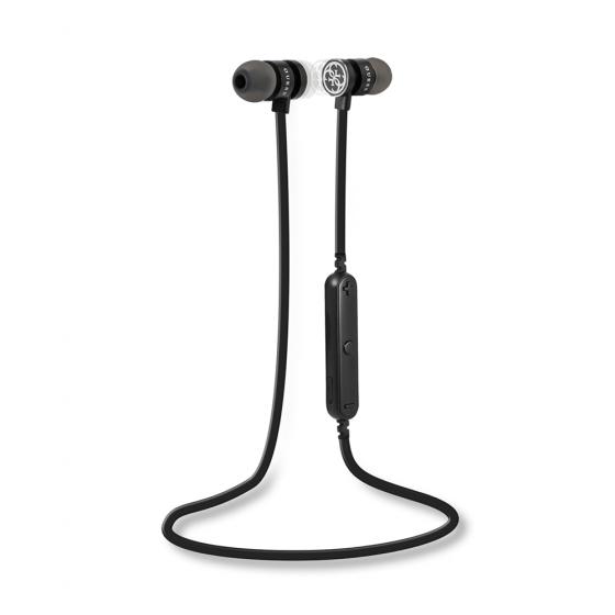 Безжични блутут слушалки с микрофон за мобилни устройства - Guess Bluetooth Earphones (черен) | JAR Computers Безжични блутут слушалки с микрофон за мобилни устройства - Guess Bluetooth Earphones (черен)