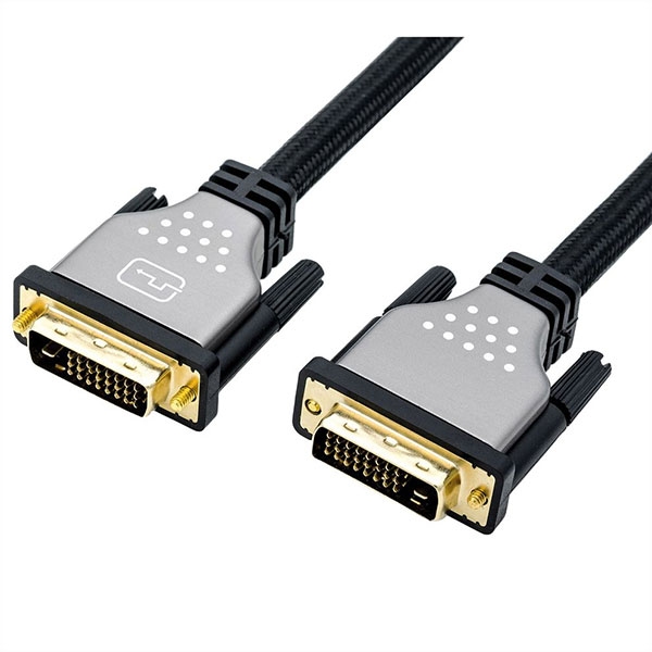Cable DVI - DVI Dual Link, 1m, Roline 11.04.5860