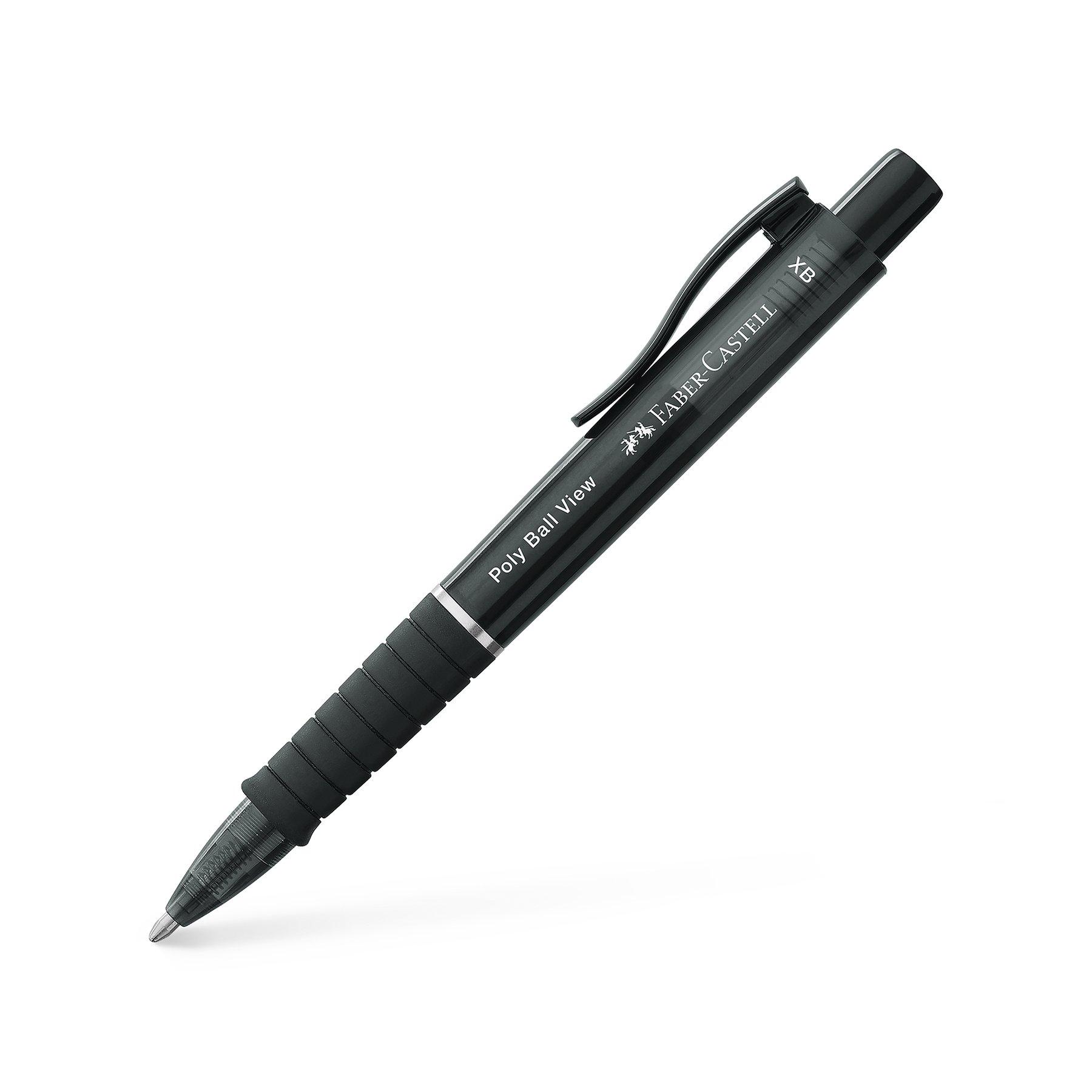 Faber-Castell Химикалка Poly Ball View, черна | JAR Computers Faber-Castell Химикалка Poly Ball View, черна