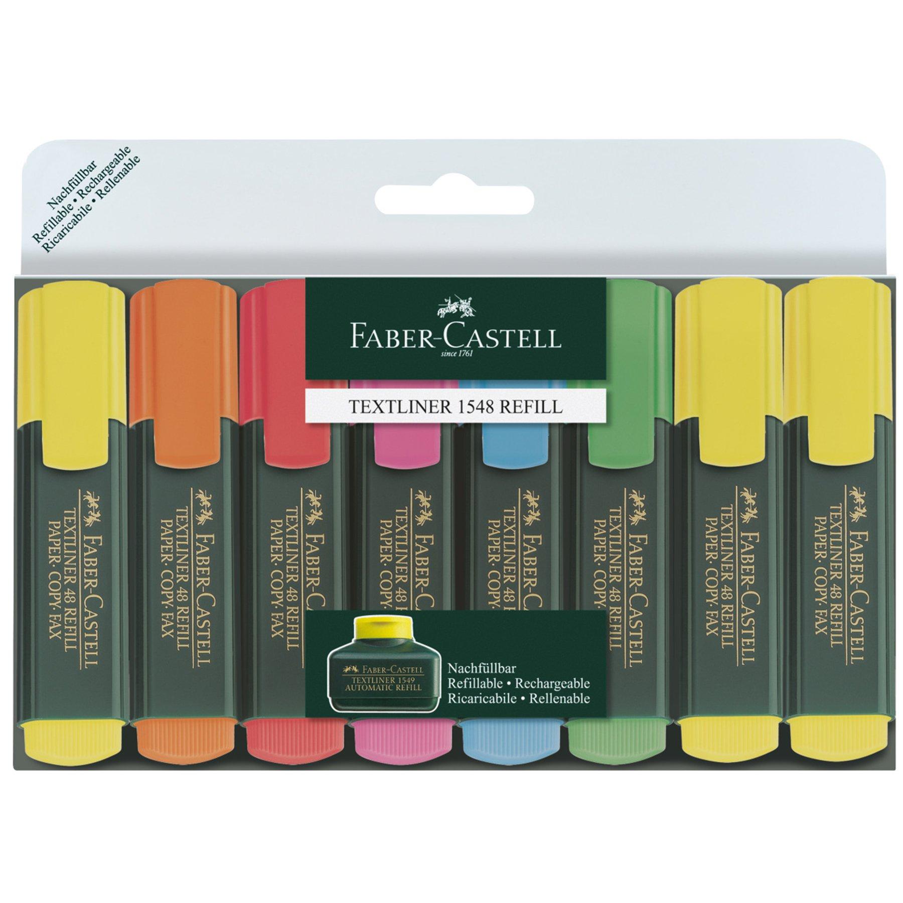 Faber-Castell Текст маркер 48, 6 + 2 цвята | JAR Computers Faber-Castell Текст маркер 48, 6 + 2 цвята