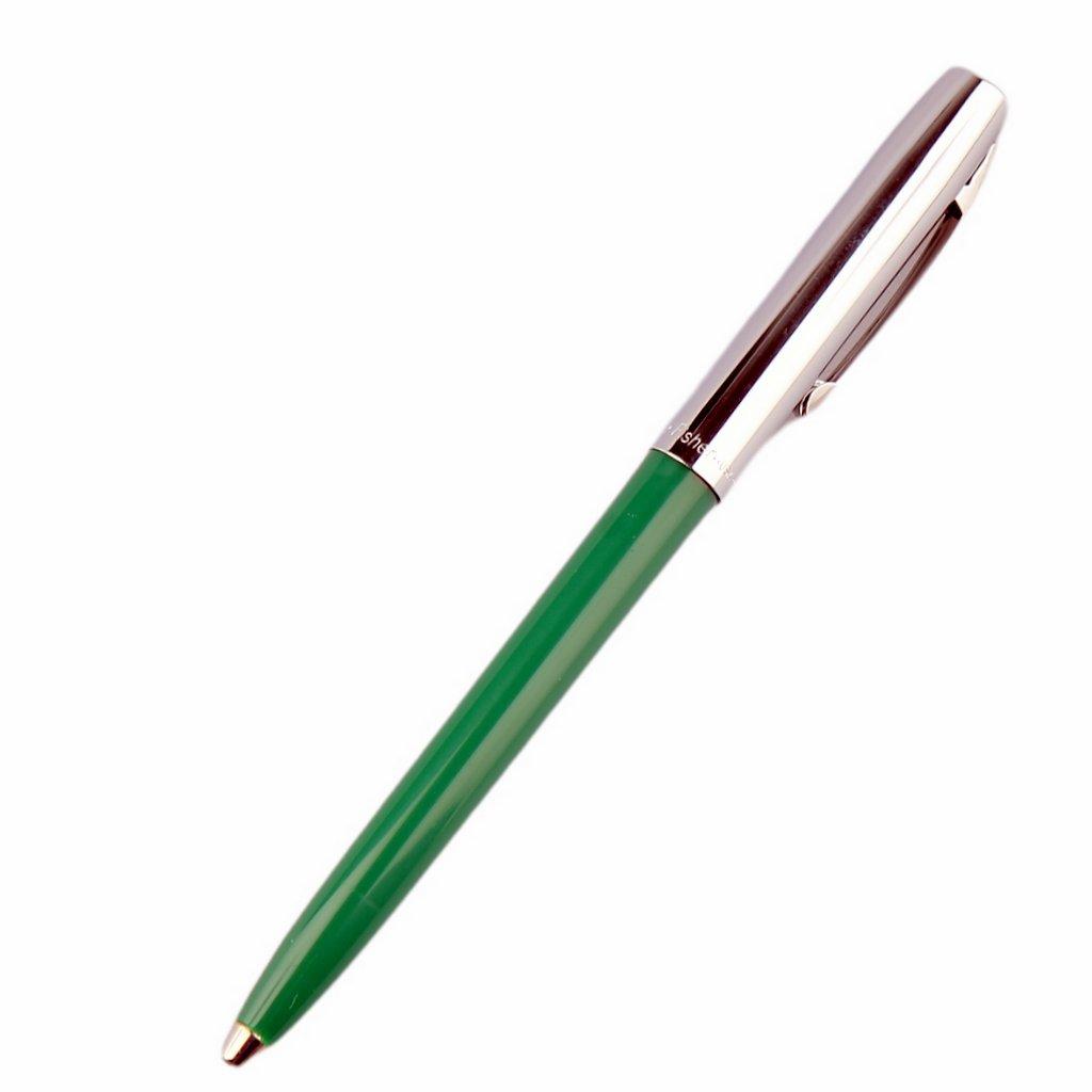 Химикалка Fisher Space Pen Cap-O-Matic Chrome cap Green barrel 775-GR в подаръчна кутия | JAR Computers Химикалка Fisher Space Pen Cap-O-Matic Chrome cap Green barrel 775-GR в подаръчна кутия