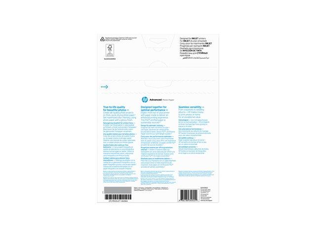 HP original Q5456A Advanced glossy photo paper Ink cartridge 250g/m2 A4 25 sheets 1-pack