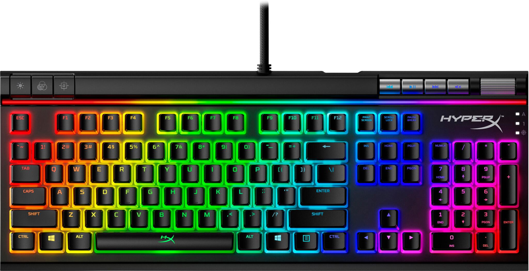 HyperX Alloy Elite 2 – механична гейминг клавиатура – HX Red (оформление US)