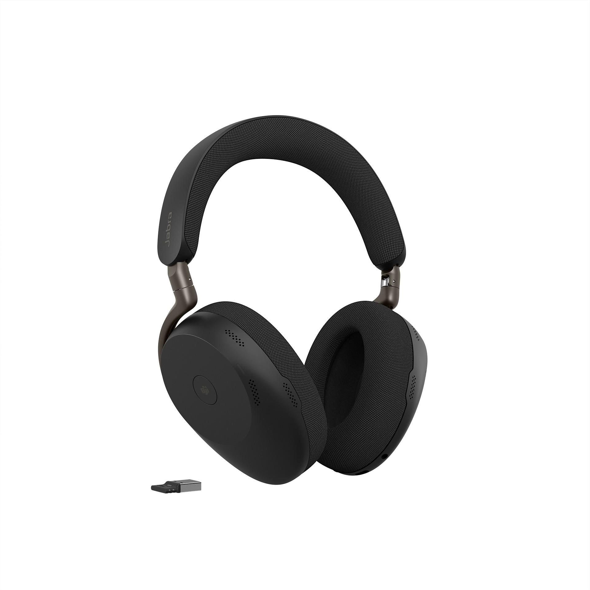 Jabra Evolve3 85 MS безжични over-ear слушалки с Link 390A, USB-A, черни | JAR Computers Jabra Evolve3 85 MS безжични over-ear слушалки с Link 390A, USB-A, черни