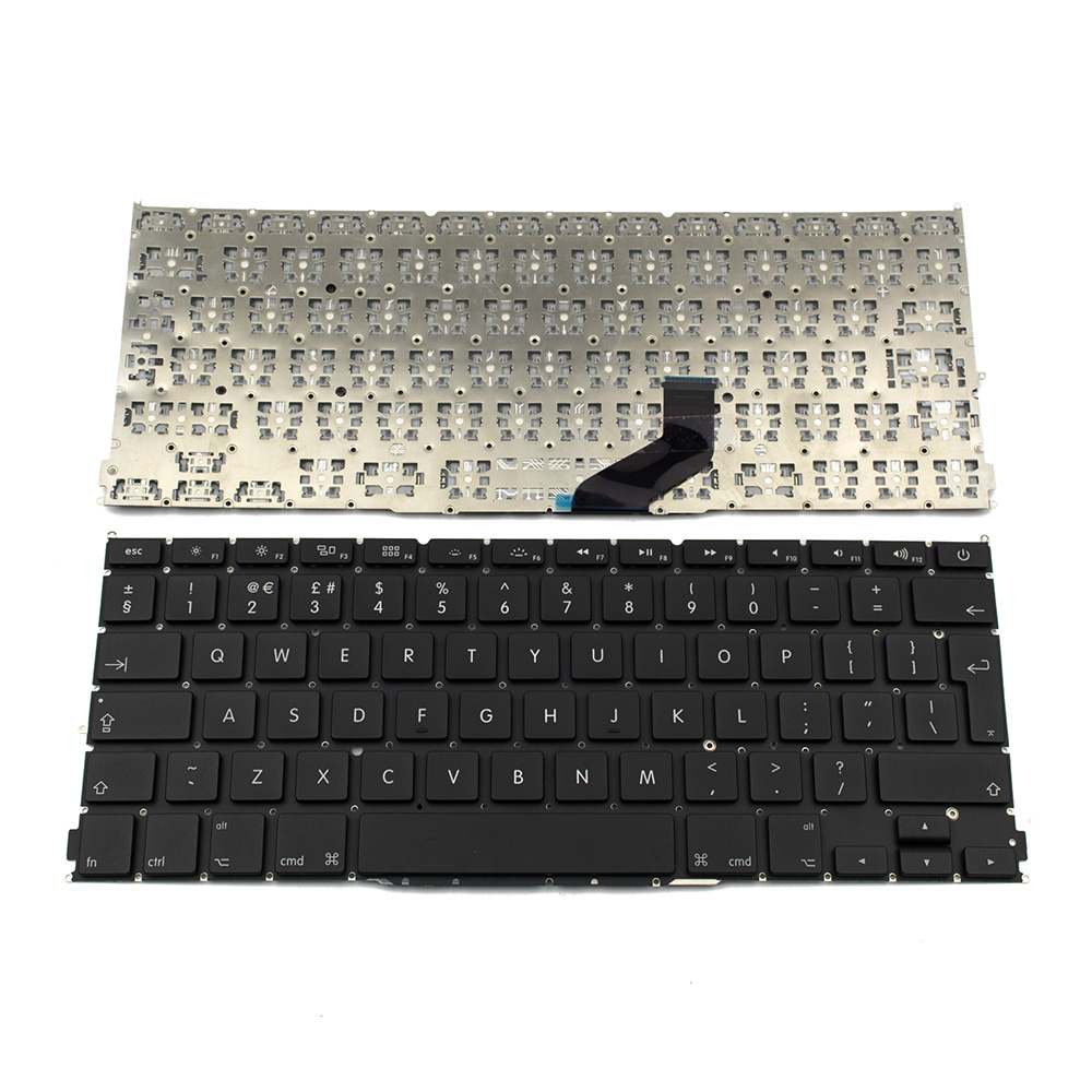 Клавиатура за лаптоп Apple MacBook Air / Pro A1425 13.3" (Без рамка, Черна, с Голям Enter) No Frame Black UK - Оригинална | JAR Computers Клавиатура за лаптоп Apple MacBook Air / Pro A1425 13.3" (Без рамка, Черна, с Голям Enter) No Frame Black UK - Оригинална