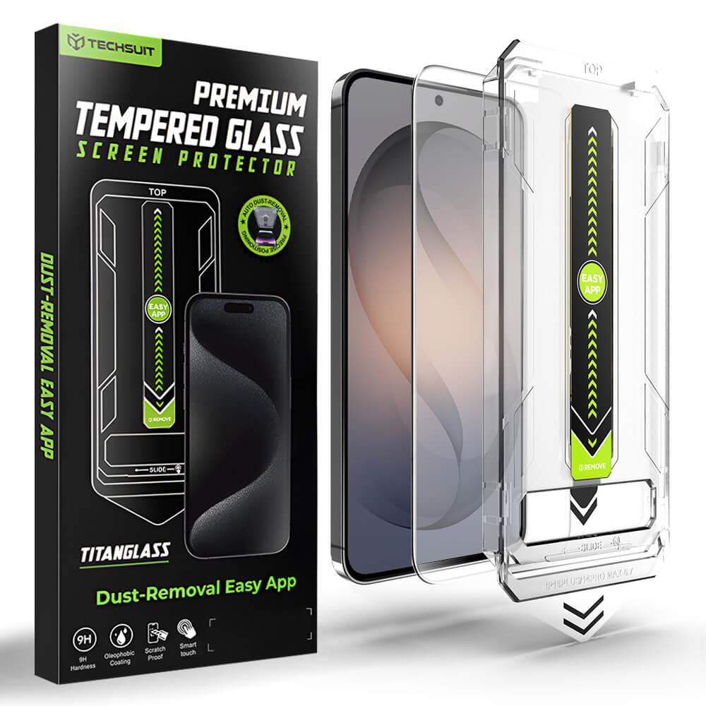 Стъклено защитно покритие за дисплея на Samsung Galaxy S26 - Techsuit TitanGlass CrystalHD Tempered Glass (прозрачен) | JAR Computers Стъклено защитно покритие за дисплея на Samsung Galaxy S26 - Techsuit TitanGlass CrystalHD Tempered Glass (прозрачен)