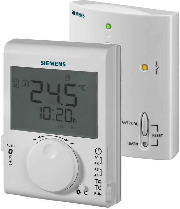 Термостат БЕЗжичен за отопление 5…30 °C с LCD дисплей и дневен таймер, Siemens | JAR Computers Термостат БЕЗжичен за отопление 5…30 °C с LCD дисплей и дневен таймер, Siemens