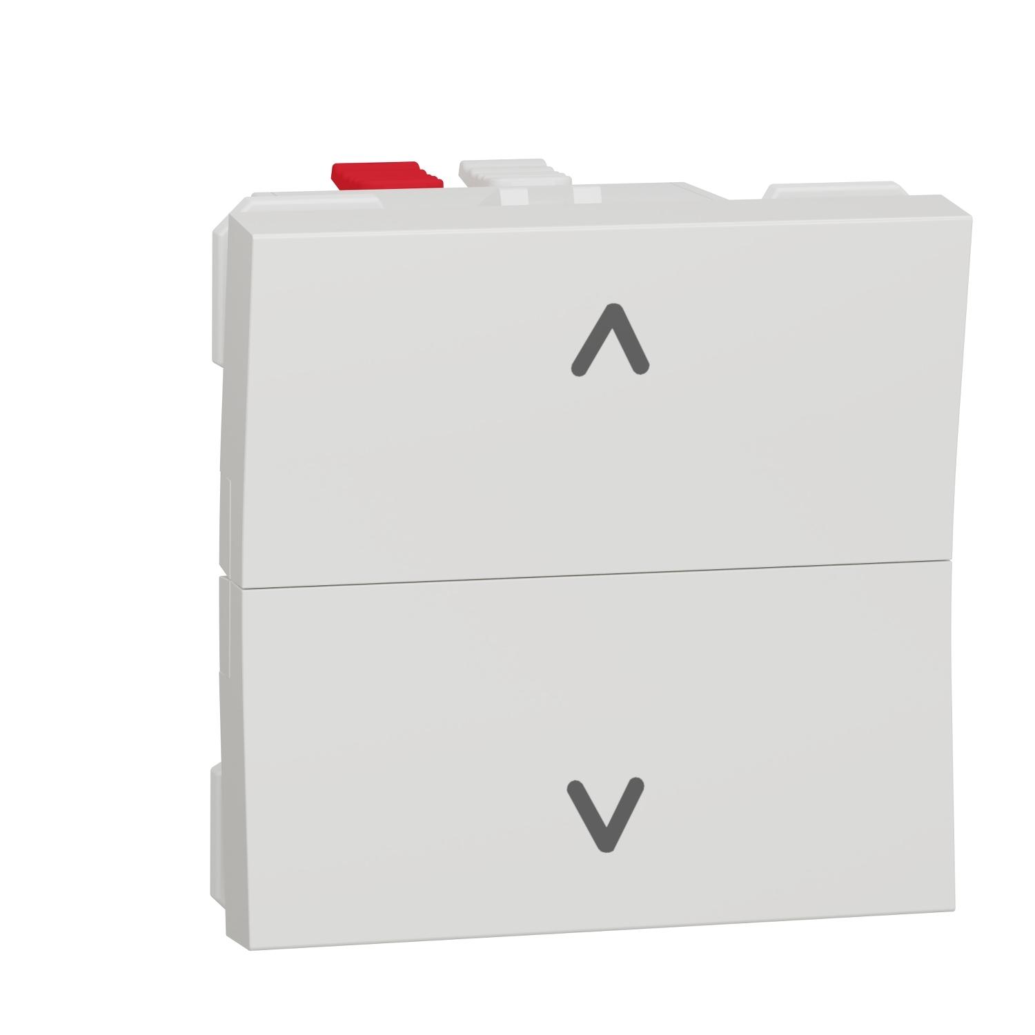 Бутон за управление на щори 6A, 2M, бял - SCHNEIDER ELECTRIC New Unica NU320718 | JAR Computers Бутон за управление на щори 6A, 2M, бял - SCHNEIDER ELECTRIC New Unica NU320718