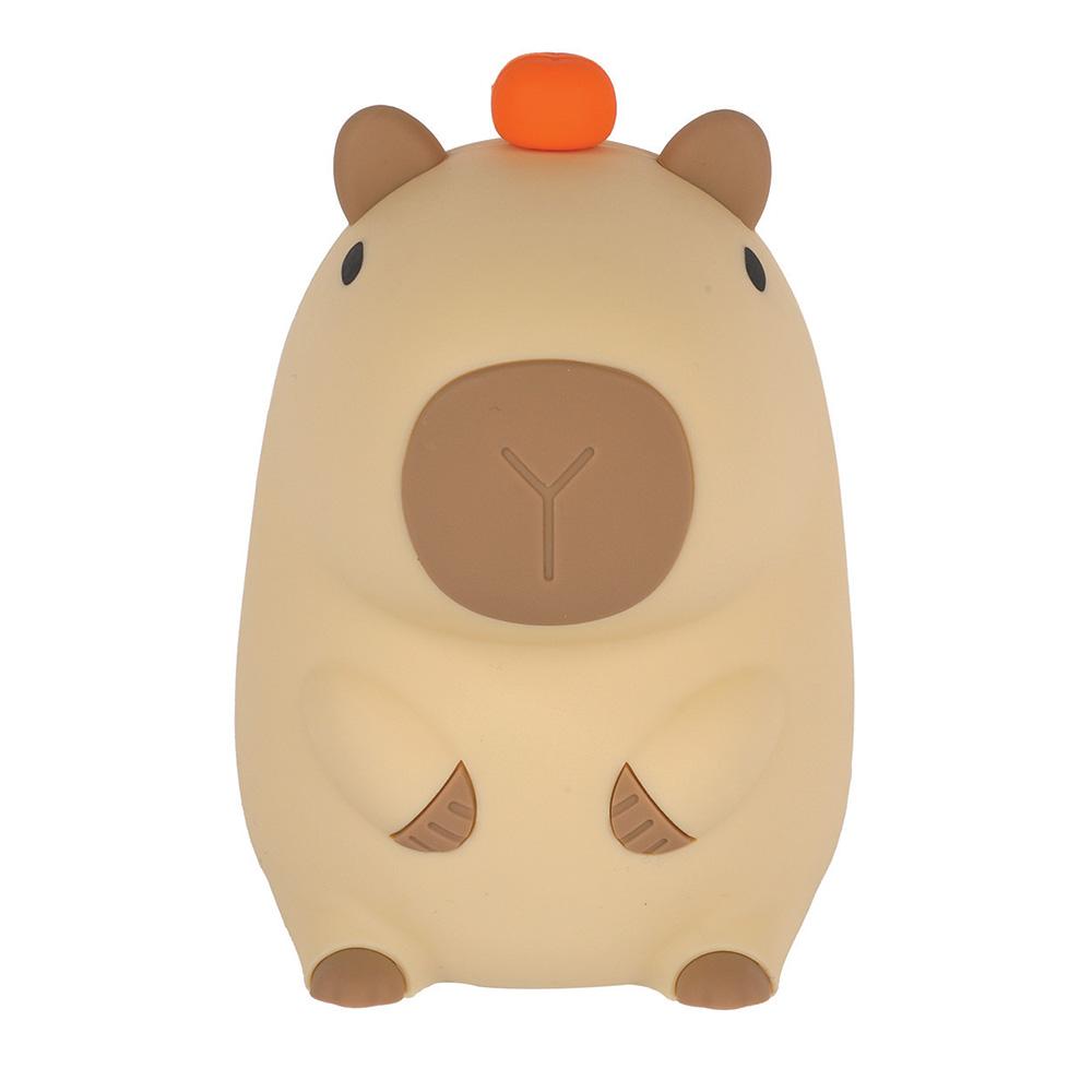 Детска нощна LED лампа Cactus Capybara, силиконова, многоцветна, с батерии AAA | JAR Computers Детска нощна LED лампа Cactus Capybara, силиконова, многоцветна, с батерии AAA