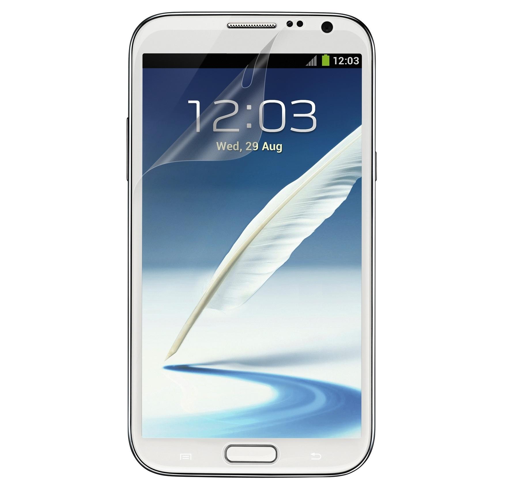 Два броя защитно покритие за Samsung Galaxy Note 2 N7100 - Belkin Screen Guard AntiSmudge | JAR Computers Два броя защитно покритие за Samsung Galaxy Note 2 N7100 - Belkin Screen Guard AntiSmudge