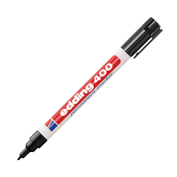 EDDING 400 PERMANENT MARKER BLACK (4-400001)