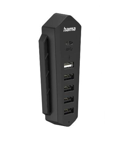 Hama 00054406 интерфейсен хъб USB 2.0 480 Мбит/с Черен | JAR Computers Hama 00054406 интерфейсен хъб USB 2.0 480 Мбит/с Черен