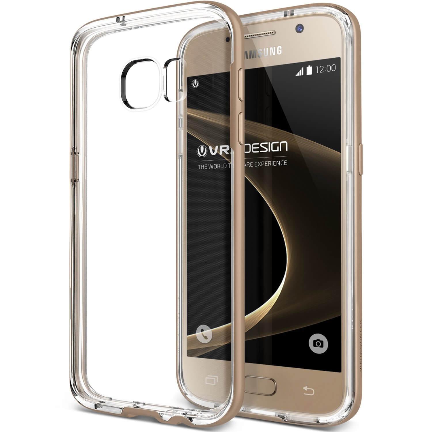 Хибриден удароустойчив кейс за Samsung Galaxy S7 - Verus Crystal Bumper Case (златист-прозрачен) | JAR Computers Хибриден удароустойчив кейс за Samsung Galaxy S7 - Verus Crystal Bumper Case (златист-прозрачен)