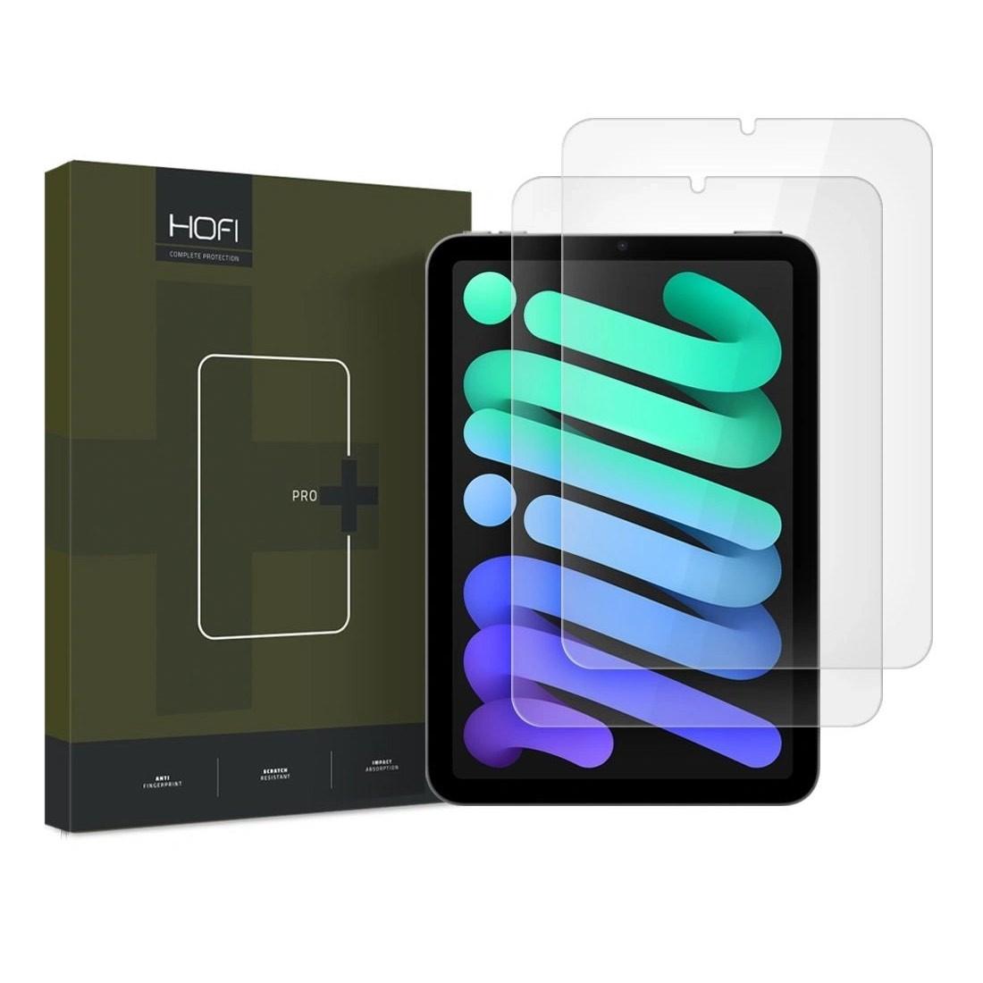 Hofi Glass Pro Plus Tempered Glass 2.5D 2 Pack - 2 броя калени стъклени защитни покрития за дисплея на iPad mini 7 (2024), iPad mini 6 (2021) (прозрачен)
