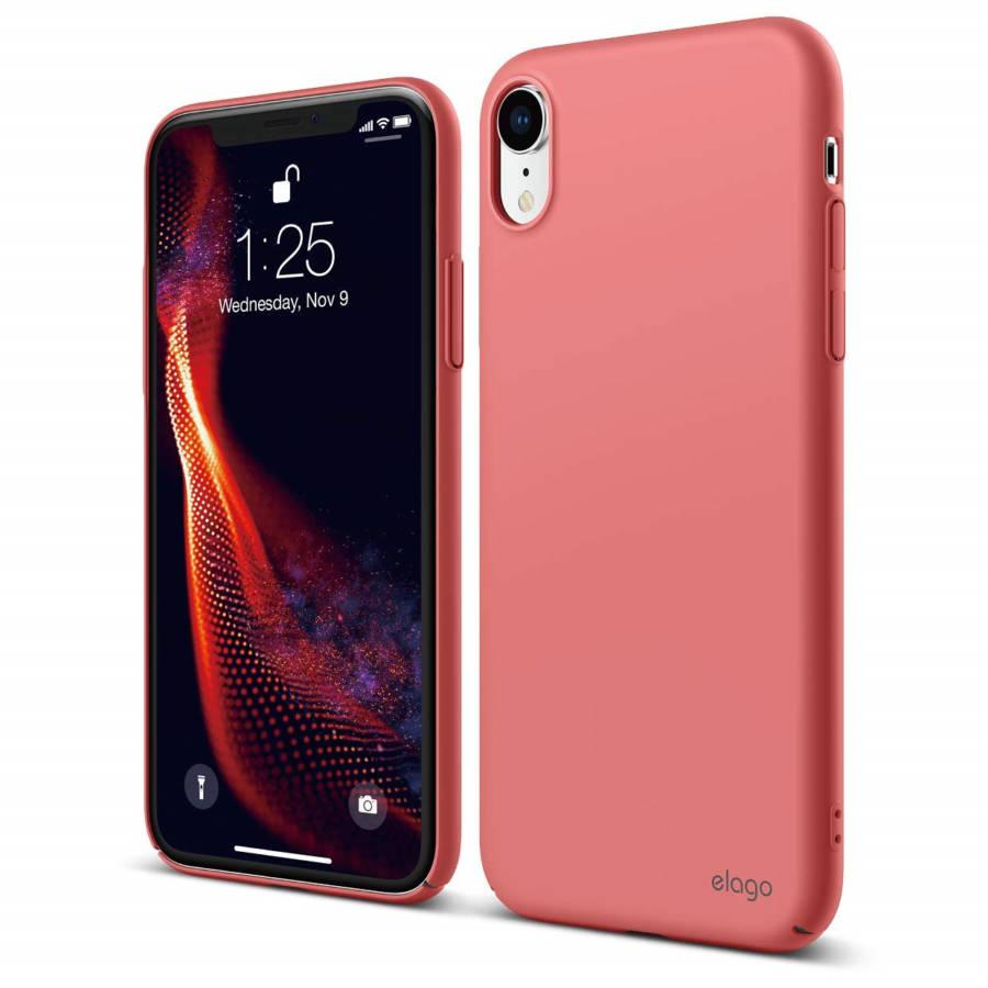 Качествен поликарбонатов кейс за iPhone XR - Elago Slim Fit Case (светлочервен) | JAR Computers Качествен поликарбонатов кейс за iPhone XR - Elago Slim Fit Case (светлочервен)