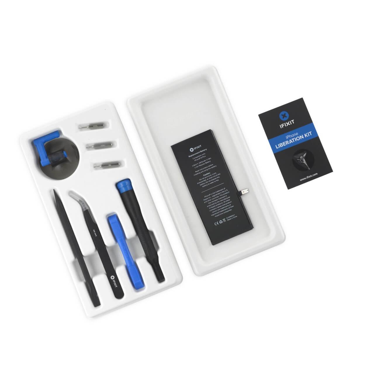 Качествена резервна батерия с инструменти за iPhone 6 Plus - iFixit iPhone 6 Plus Replacement Battery Fix Kit (3.82V 2915mAh) | JAR Computers Качествена резервна батерия с инструменти за iPhone 6 Plus - iFixit iPhone 6 Plus Replacement Battery Fix Kit (3.82V 2915mAh)