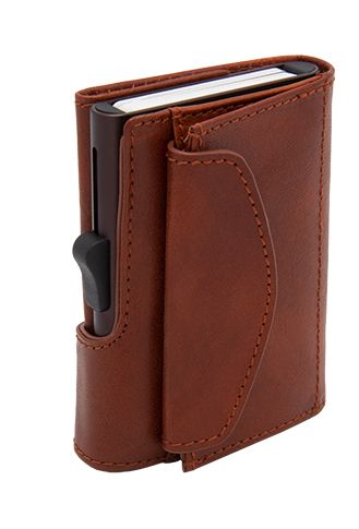 Картодържател C-SECURE XLV с портфейл и монетник, Macchiato | JAR Computers Картодържател C-SECURE XLV с портфейл и монетник, Macchiato