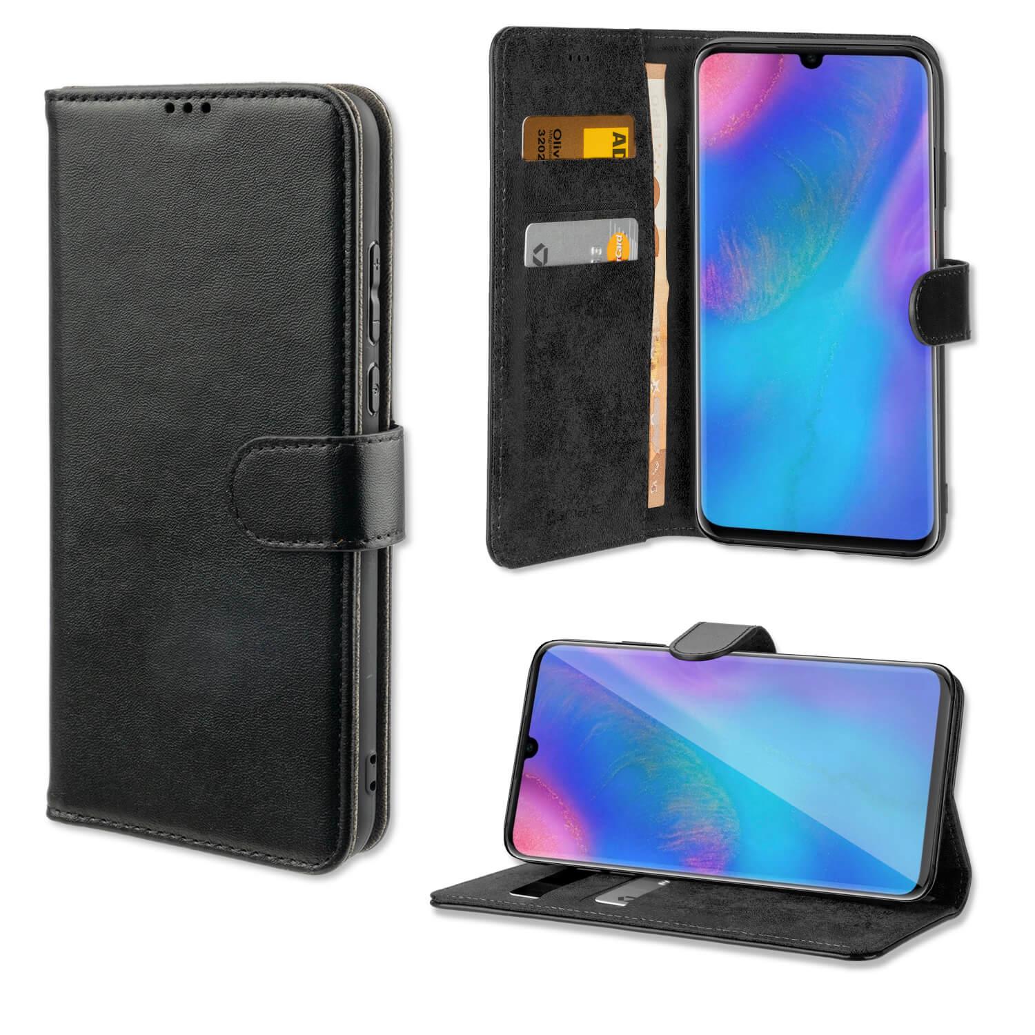 Кожен калъф с поставка и отделение за кр. карта за Huawei P30 Lite - 4smarts Premium Wallet Case URBAN (черен) | JAR Computers Кожен калъф с поставка и отделение за кр. карта за Huawei P30 Lite - 4smarts Premium Wallet Case URBAN (черен)