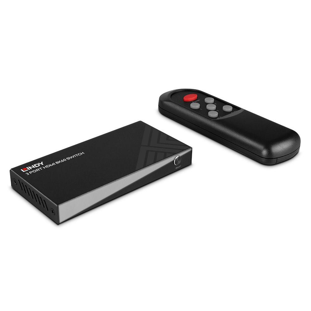 LINDY LNY-38369 :: 3-портов HDMI 8K60 превключвател