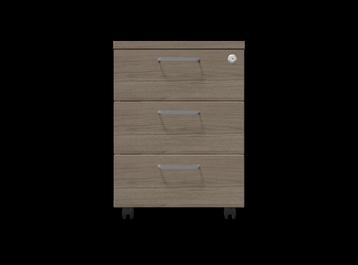 Мобилен контейнер с три чекмеджета Easy Space 3D, 430х600х600мм, ПДЧ 18 мм, дъб Виченца | JAR Computers Мобилен контейнер с три чекмеджета Easy Space 3D, 430х600х600мм, ПДЧ 18 мм, дъб Виченца
