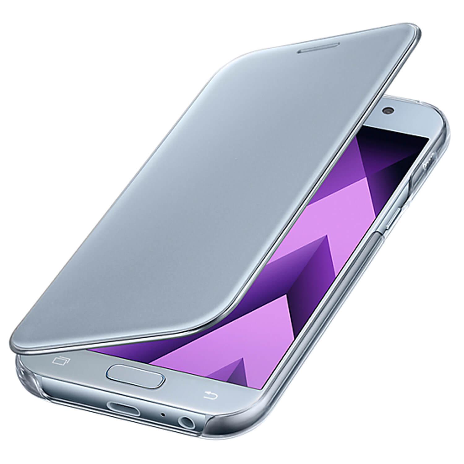 Оригинален кейс през който виждате информация от дисплея за Samsung Galaxy A5 (2017) - Samsung Clear View Cover EF-ZA520CLEGWW (син) | JAR Computers Оригинален кейс през който виждате информация от дисплея за Samsung Galaxy A5 (2017) - Samsung Clear View Cover EF-ZA520CLEGWW (син)