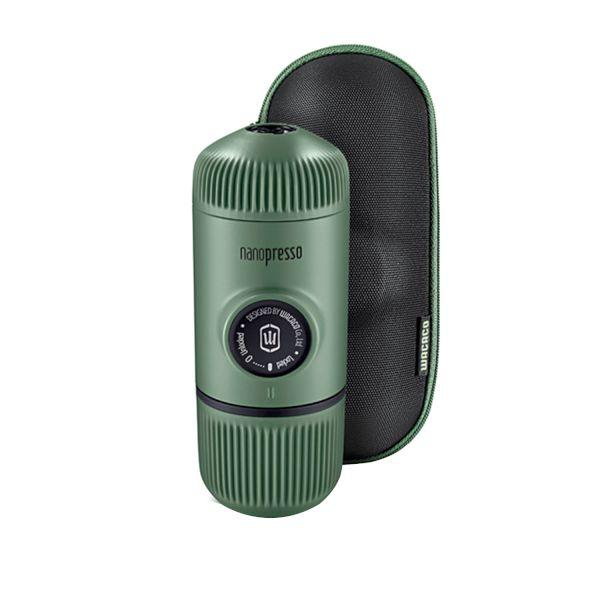 Портативна еспресо машина Nanopresso – Wacaco – Moss Green + Case | JAR Computers Портативна еспресо машина Nanopresso – Wacaco – Moss Green + Case