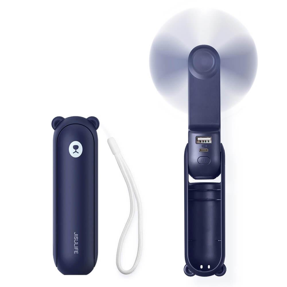 Сгъваем мини вентилатор с презареждаема батерия - JisuLife Life8 Mini Portable Handheld Fan (син) | JAR Computers Сгъваем мини вентилатор с презареждаема батерия - JisuLife Life8 Mini Portable Handheld Fan (син)