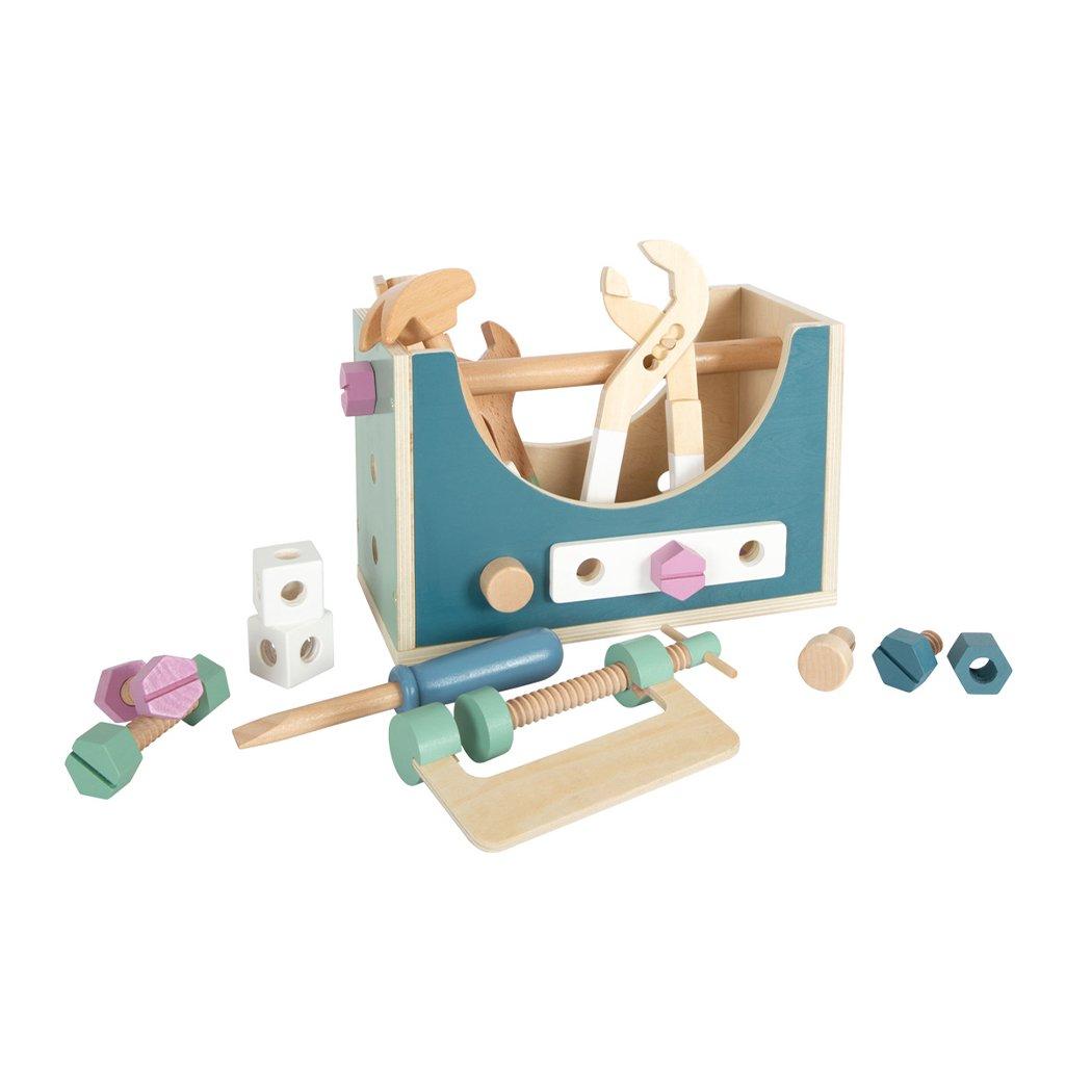 Small Foot Кутия с инструменти 2 в 1, дървена | JAR Computers Small Foot Кутия с инструменти 2 в 1, дървена