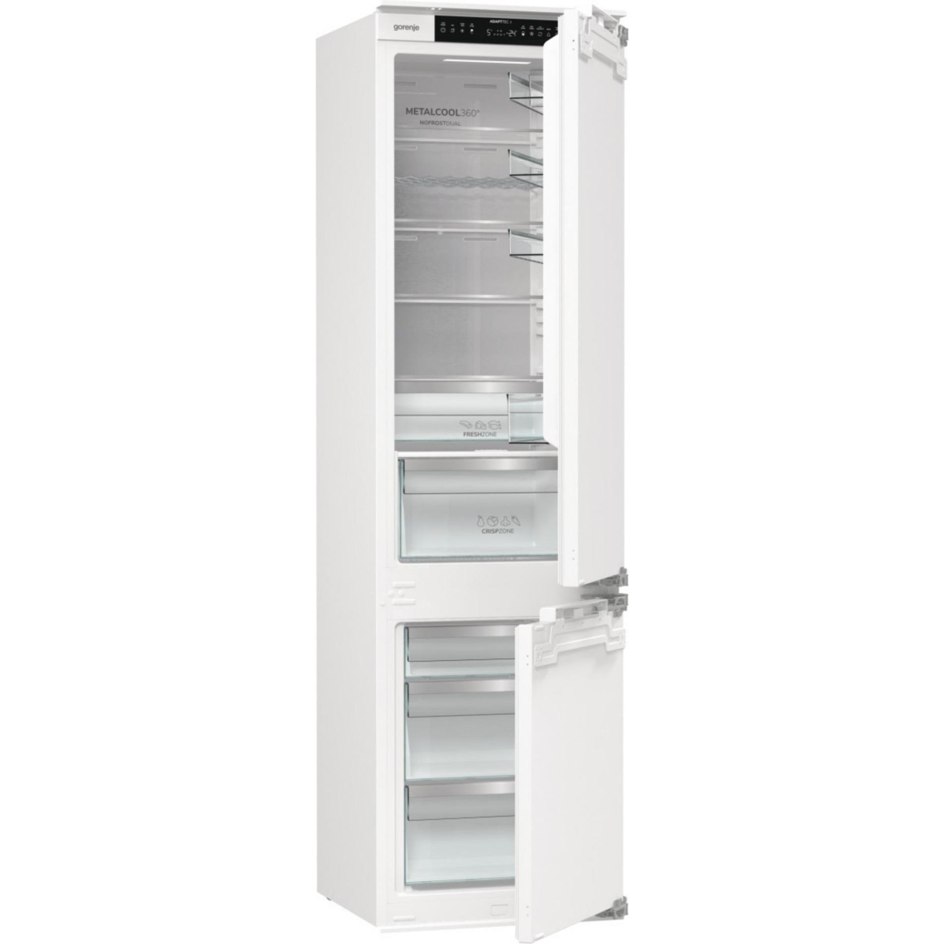 Вграден хладилник с фризер Gorenje NRKI519E82WF , 284 l, E , No Frost , Да