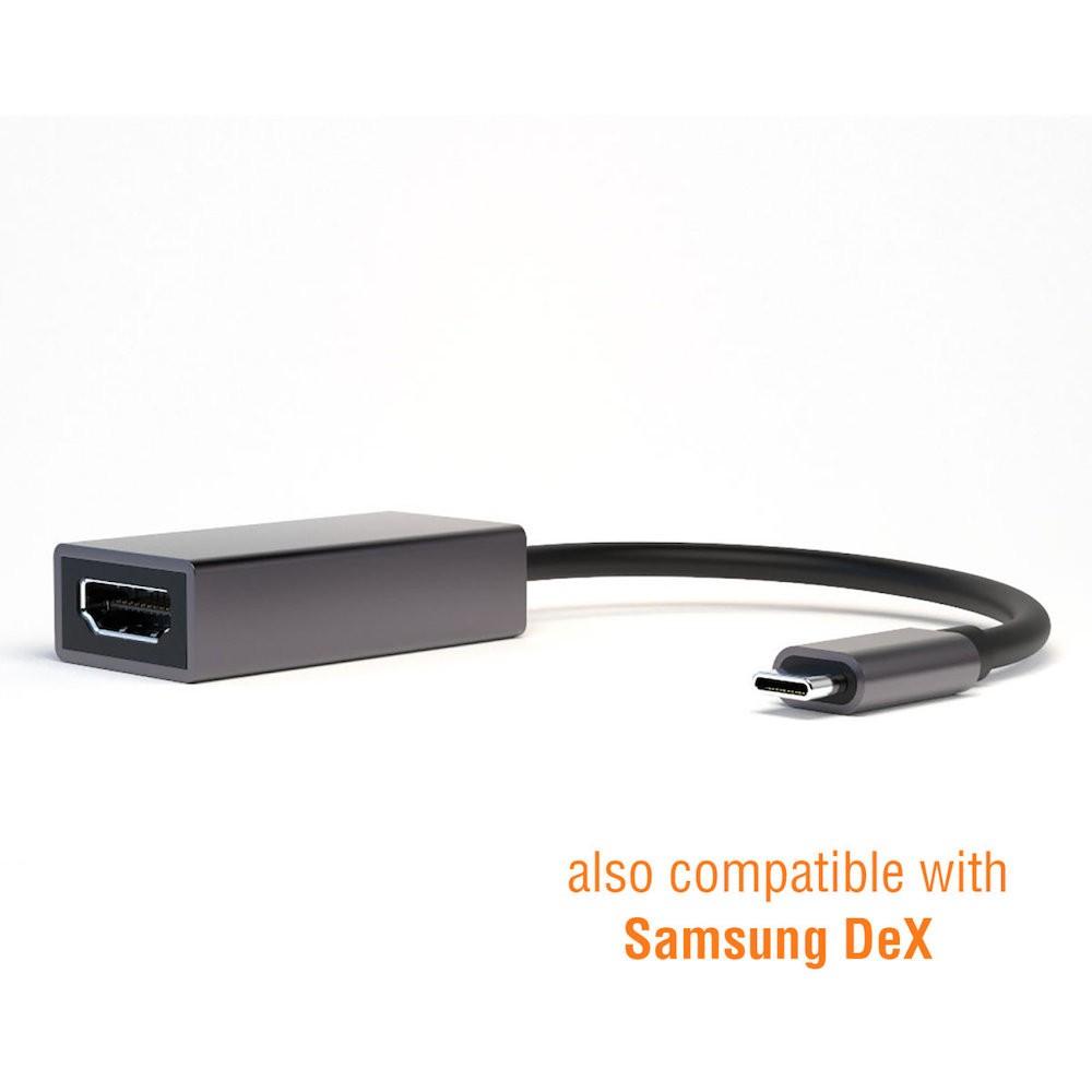 Адаптер от USB-C към HDMI 4K с DeX функционалност - 4smarts Adapter USB-C to HDMI 4K 30Hz With DeX (тъмносив) | JAR Computers Адаптер от USB-C към HDMI 4K с DeX функционалност - 4smarts Adapter USB-C to HDMI 4K 30Hz With DeX (тъмносив)