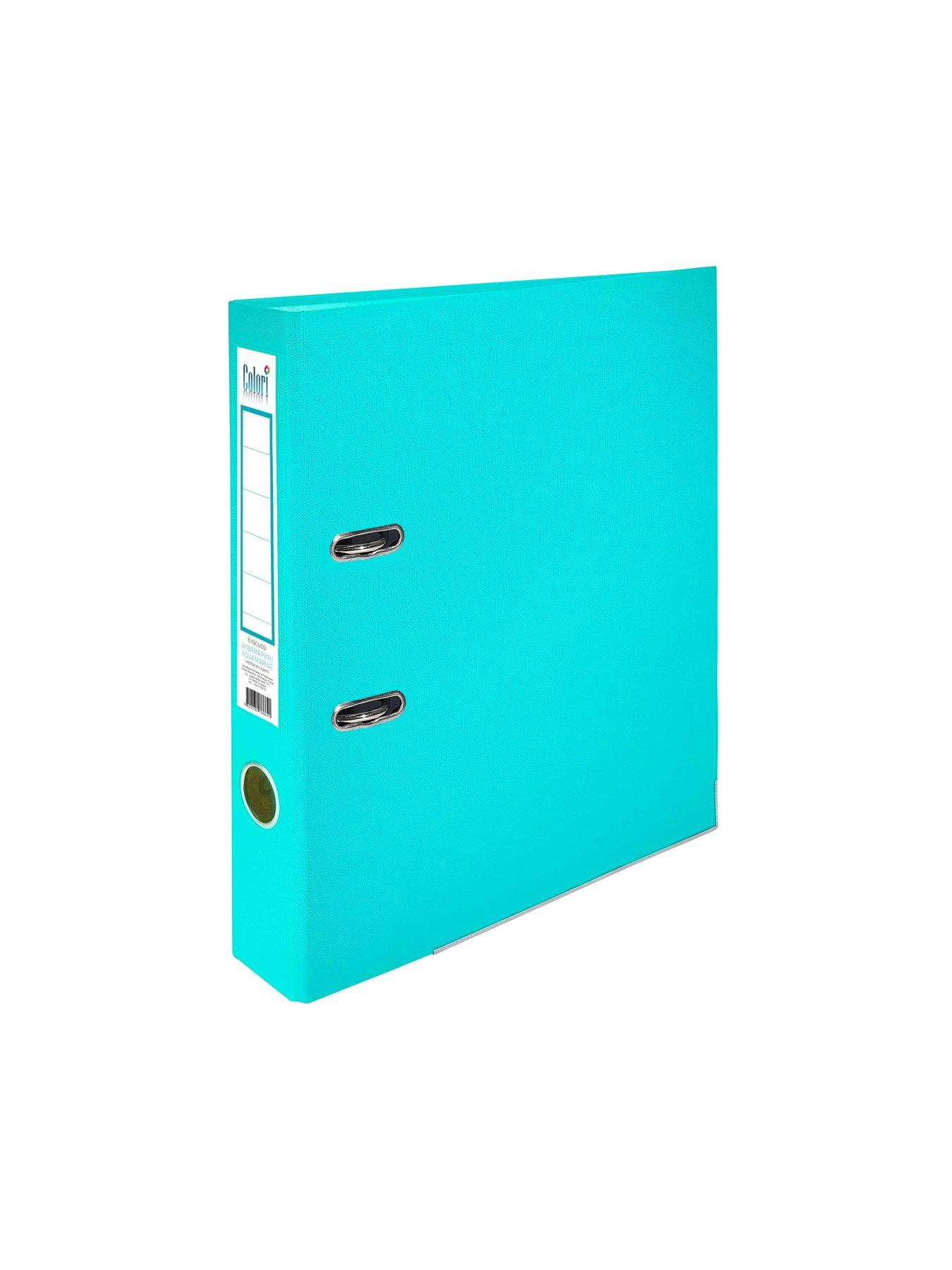 Colori Класьор, 5 cm, PP, с метален кант, несглобен, аквамарин, 50 броя | JAR Computers Colori Класьор, 5 cm, PP, с метален кант, несглобен, аквамарин, 50 броя