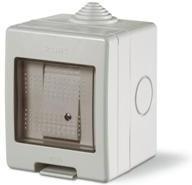 Девиаторен ключ моноблок IP55 Unibox, цвят СИВ Scame | JAR Computers Девиаторен ключ моноблок IP55 Unibox, цвят СИВ Scame