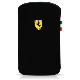 Кожен калъф за iPhone 4/4S - Ferrari Scuderia Series Pouch V1 (черен) | JAR Computers Кожен калъф за iPhone 4/4S - Ferrari Scuderia Series Pouch V1 (черен)