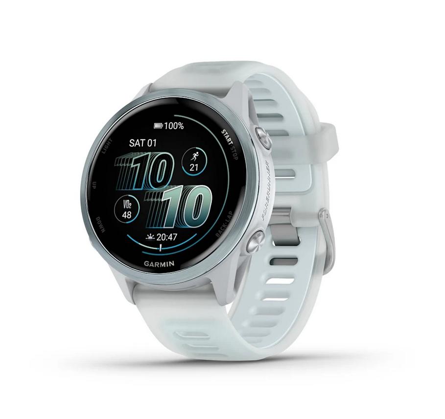 Forerunner® 570 - 42мм - Forerunner® 570 - 42мм - Cloud Blue Aluminium с Translucent Whitestone/Cloud Blue каишка