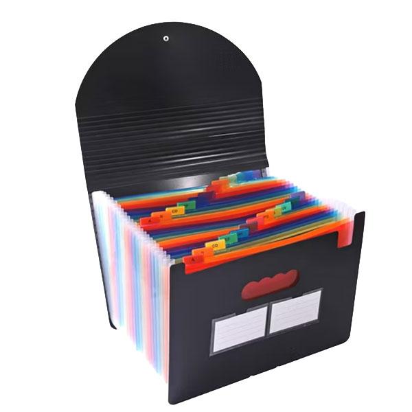 Foska Папка, тип хармоника, A4, с 25 отделения, черна | JAR Computers Foska Папка, тип хармоника, A4, с 25 отделения, черна