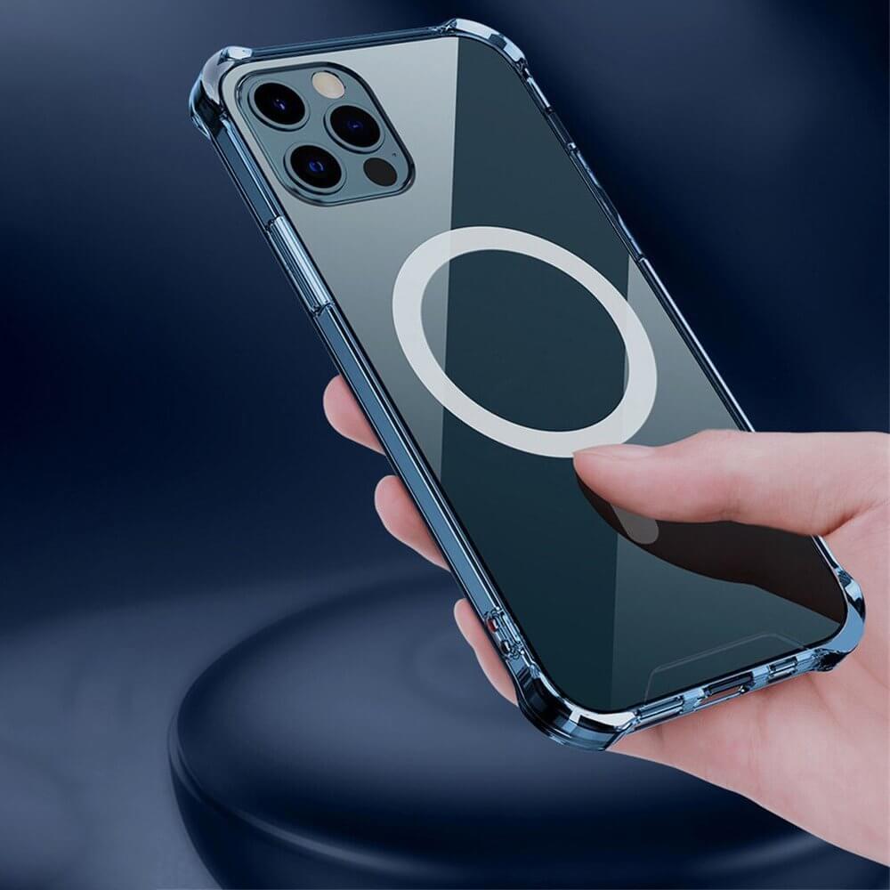 Хибриден удароустойчив кейс с MagSafe за iPhone 12 mini (прозрачен) - Tel Protect Clear Magnetic Case MagSafe | JAR Computers Хибриден удароустойчив кейс с MagSafe за iPhone 12 mini (прозрачен) - Tel Protect Clear Magnetic Case MagSafe