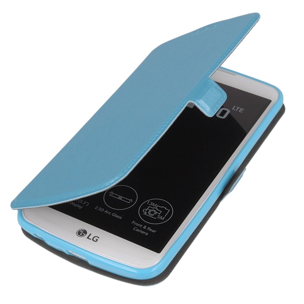Кожен калъф, тип портфейл и поставка за LG K10 - Wallet Flip Case (син) | JAR Computers Кожен калъф, тип портфейл и поставка за LG K10 - Wallet Flip Case (син)