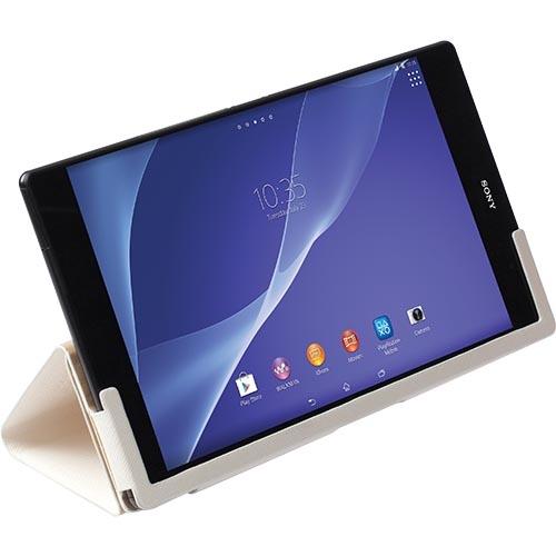 Кожен кейс и поставка за Sony Xperia Z3 Tablet Compact - Krusell Malmo Tablet Case (бял) | JAR Computers Кожен кейс и поставка за Sony Xperia Z3 Tablet Compact - Krusell Malmo Tablet Case (бял)
