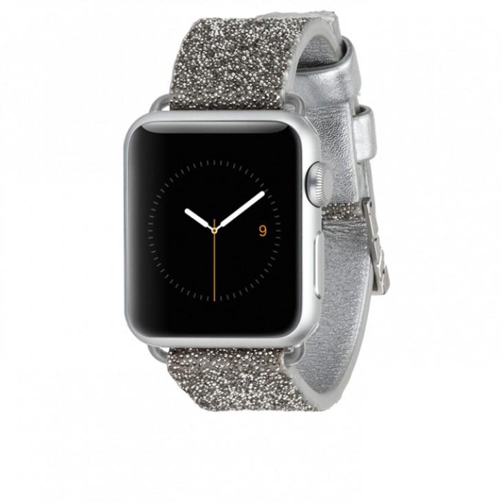 Луксозна кожена (естествена кожа) каишка за Apple Watch 38мм, 40мм, 41мм, 42мм (2024) - Casemate Brilliance Leather Strap (сребрист) | JAR Computers Луксозна кожена (естествена кожа) каишка за Apple Watch 38мм, 40мм, 41мм, 42мм (2024) - Casemate Brilliance Leather Strap (сребрист)