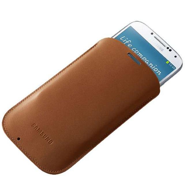 Оригинален кожен калъф за Galaxy S4 i9500 - Samsung Pouch (кафяв) | JAR Computers Оригинален кожен калъф за Galaxy S4 i9500 - Samsung Pouch (кафяв)