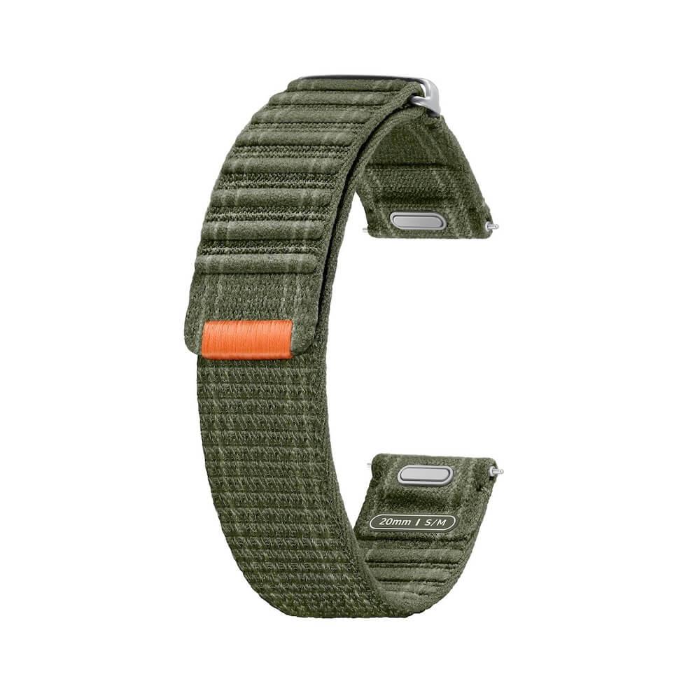 Оригинална текстилна каишка за Samsung Galaxy Watch, Huawei Watch, Xiaomi, Garmin и други часовници с 20мм захват - Samsung One Click Fabric Sport Strap 20mm S/M ET-SVL30SKE (зелен) | JAR Computers Оригинална текстилна каишка за Samsung Galaxy Watch, Huawei Watch, Xiaomi, Garmin и други часовници с 20мм захват - Samsung One Click Fabric Sport Strap 20mm S/M ET-SVL30SKE (зелен)