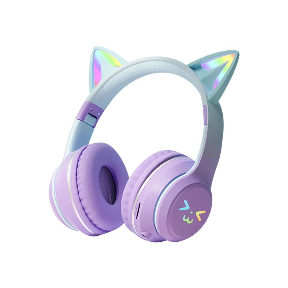 Catear CA-042 BT Kids Wireless On-Ear Headphones - безжични блутут слушалки, подходящи за деца (лилав)