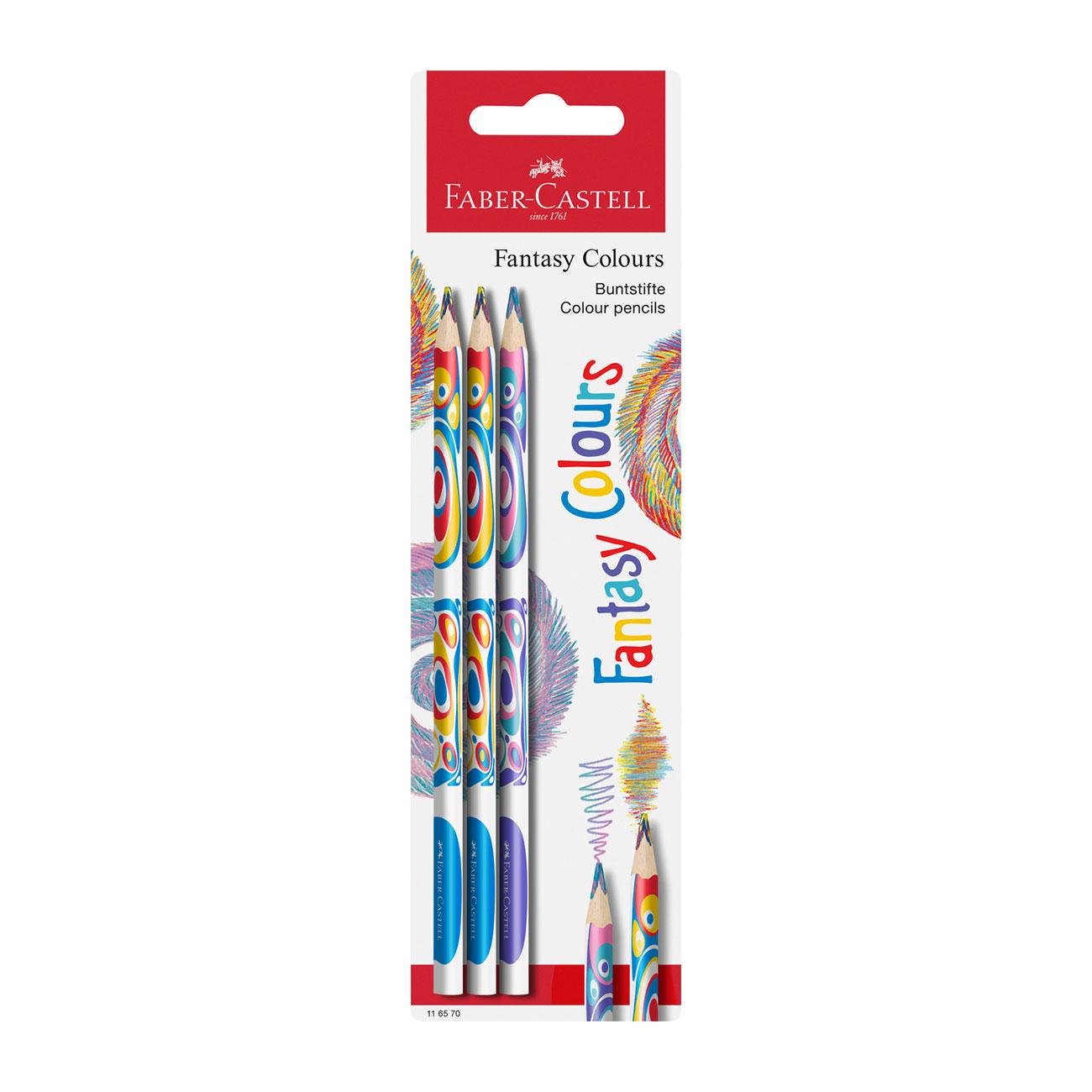 Faber-Castell Молив Fantasy, многоцветен, 3 броя блистер | JAR Computers Faber-Castell Молив Fantasy, многоцветен, 3 броя блистер