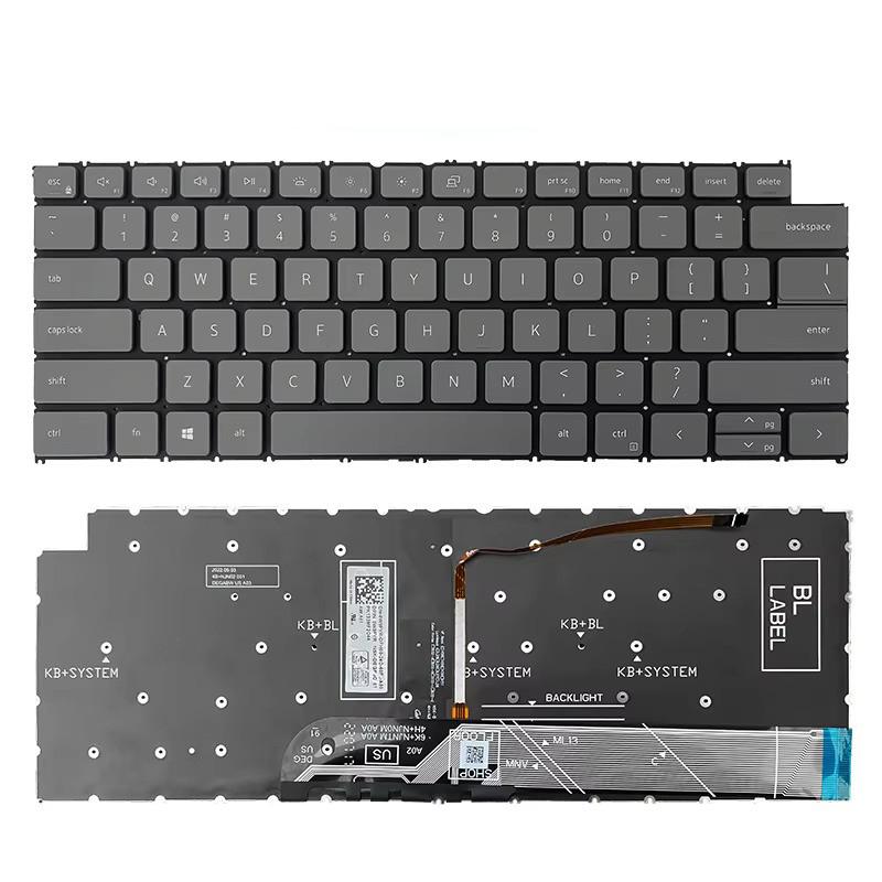 Клавиатура за лаптоп Dell Inspiron 5310 5410 5420 7415 7420 7425 2-in-1 Сива Без Рамка с Подсветка | JAR Computers Клавиатура за лаптоп Dell Inspiron 5310 5410 5420 7415 7420 7425 2-in-1 Сива Без Рамка с Подсветка