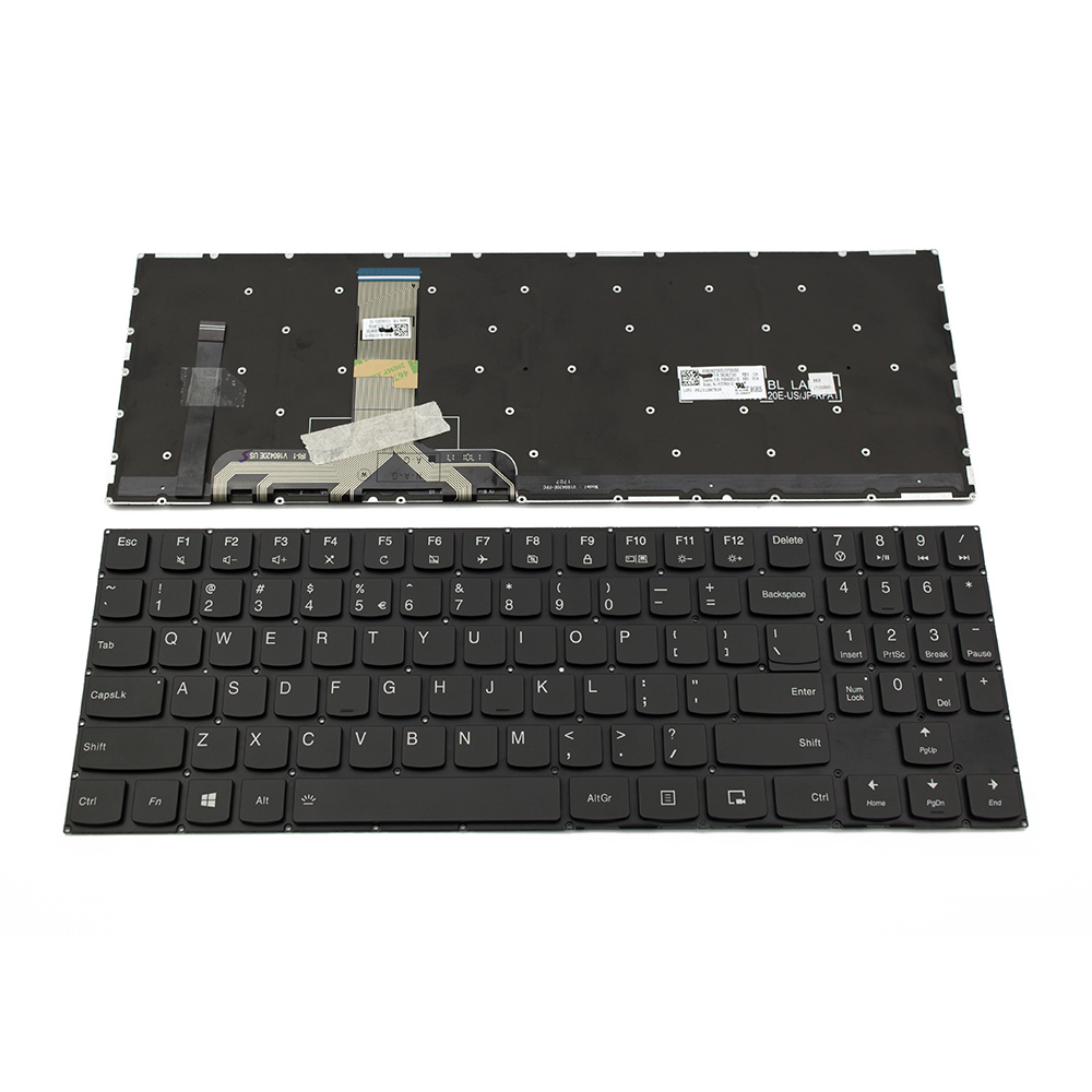Клавиатура за лаптоп Lenovo Legion Y720 Y720-15IKB Черна Без Рамка (Малък Ентър) с RGB Подсветка | JAR Computers Клавиатура за лаптоп Lenovo Legion Y720 Y720-15IKB Черна Без Рамка (Малък Ентър) с RGB Подсветка