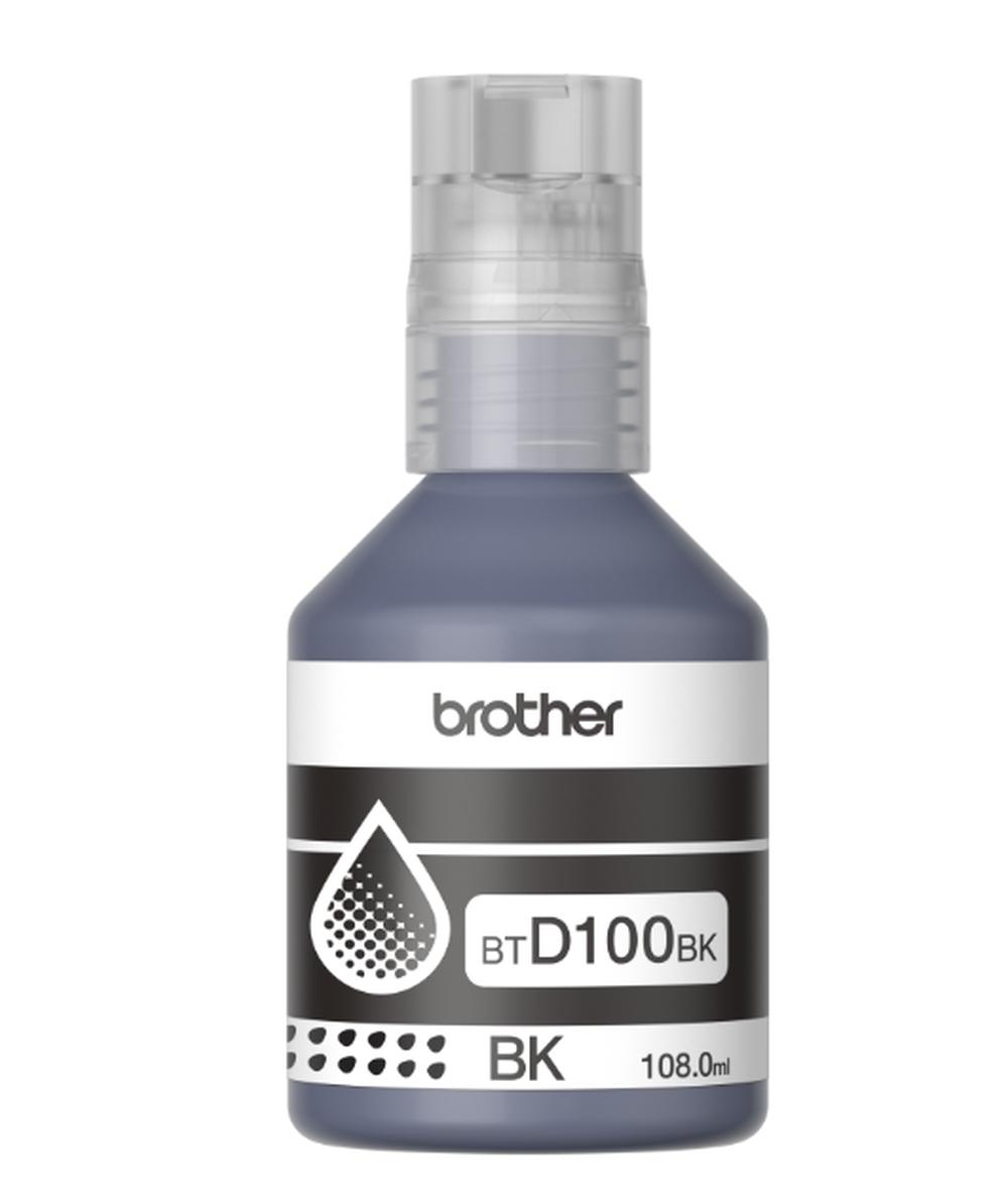 Мастилена бутилка Brother Black BT-D100BK за MFC-T930DW/DCP-T830DW/T730DW/T530DW/T430W/T230, 7500 к. | JAR Computers Мастилена бутилка Brother Black BT-D100BK за MFC-T930DW/DCP-T830DW/T730DW/T530DW/T430W/T230, 7500 к.
