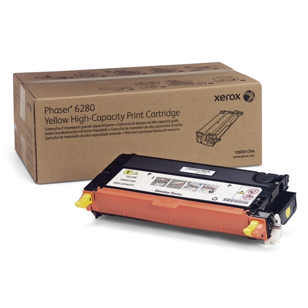 PHASER 6280/VN/VDN/DN/N HC YELLOW TONER (5.9k) (XER106R01394)